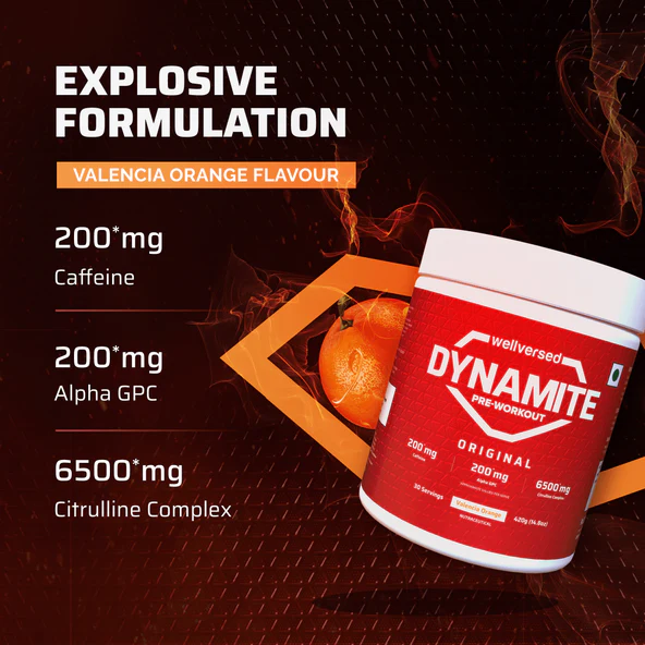 Dynamite Pre-Workout | Valencia Orange - (210g, 15 Servings) - Image 5