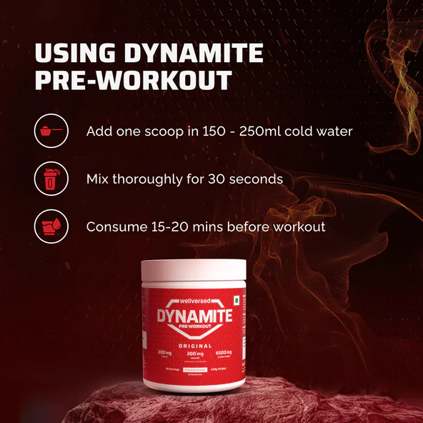 Dynamite Pre-Workout | Valencia Orange - (210g, 15 Servings) - Image 4