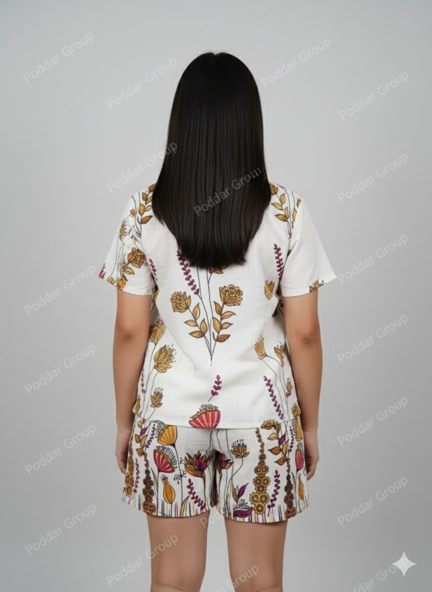 Summer Collared Shirt and Shorts Co-ord Set - Image 2